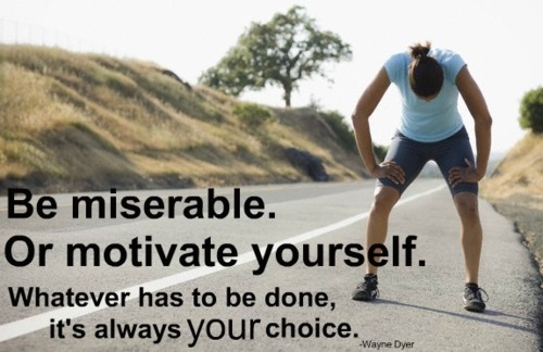 be miserable or motivate