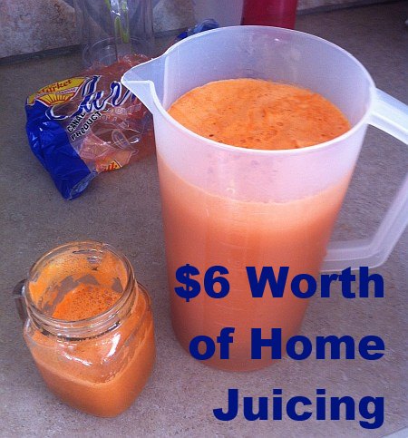6 dollars of juice