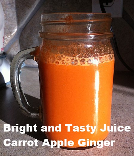 Carrot apple ginger juice