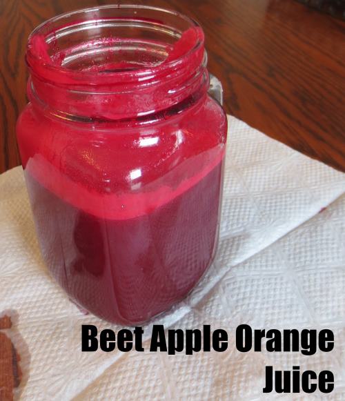 Beet Apple Orange Juice which is very healthy and full of antioxidants