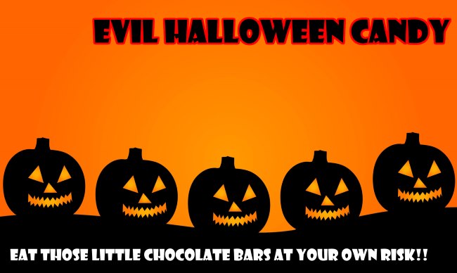 evil halloween candy